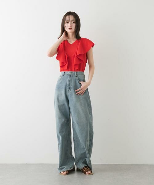 SENSE OF PLACE by URBAN RESEARCH / センスオブプレイス バイ アーバンリサーチ サンダル | スクエアトゥメタリックギャザーサンダル | 詳細5