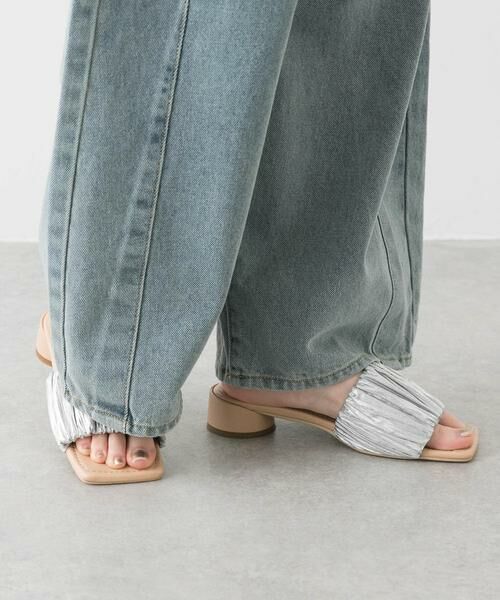 SENSE OF PLACE by URBAN RESEARCH / センスオブプレイス バイ アーバンリサーチ サンダル | スクエアトゥメタリックギャザーサンダル | 詳細19