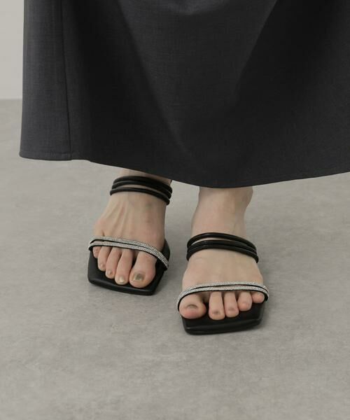 SENSE OF PLACE by URBAN RESEARCH / センスオブプレイス バイ アーバンリサーチ サンダル | ラインストーンナローコードサンダル | 詳細2