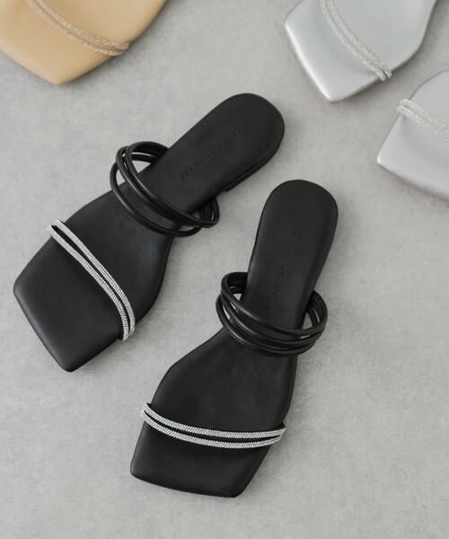 SENSE OF PLACE by URBAN RESEARCH / センスオブプレイス バイ アーバンリサーチ サンダル | ラインストーンナローコードサンダル | 詳細7