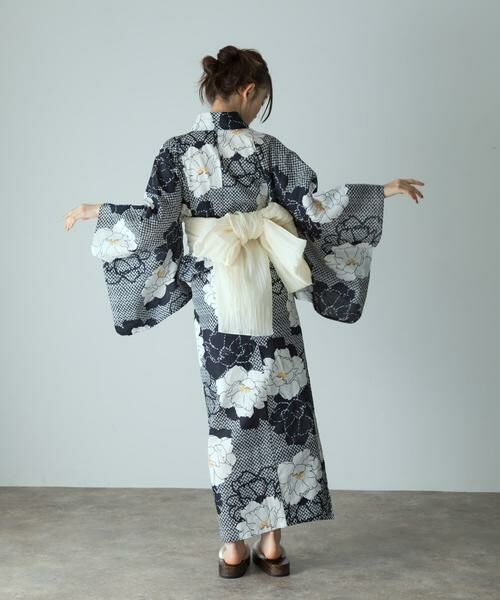 SENSE OF PLACE by URBAN RESEARCH / センスオブプレイス バイ アーバンリサーチ 着物・浴衣・小物類 | 浴衣2点セットB(変織紅梅) | 詳細24