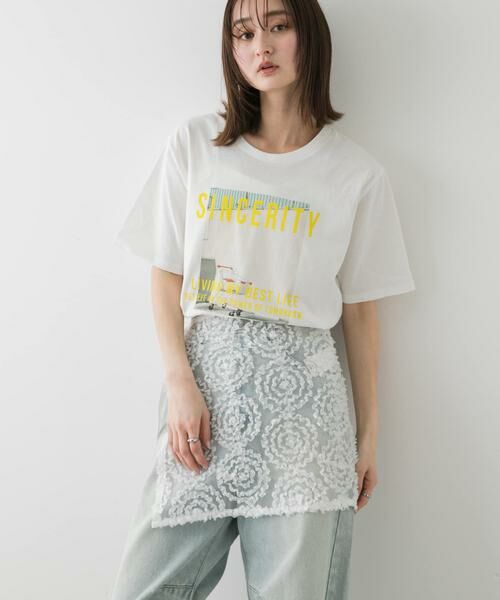 SENSE OF PLACE by URBAN RESEARCH / センスオブプレイス バイ アーバンリサーチ スカート | チュールレースラップスカート | 詳細1