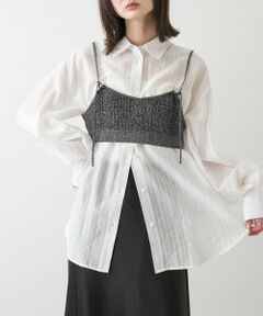 SENSE OF PLACE by URBAN RESEARCH / センスオブプレイス バイ アーバンリサーチ ベスト | ビーズストラップラメビスチェ