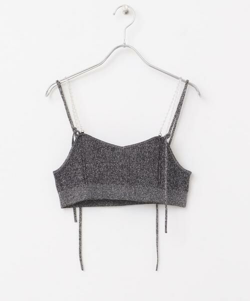 SENSE OF PLACE by URBAN RESEARCH / センスオブプレイス バイ アーバンリサーチ ベスト | ビーズストラップラメビスチェ | 詳細11