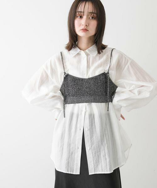 SENSE OF PLACE by URBAN RESEARCH / センスオブプレイス バイ アーバンリサーチ ベスト | ビーズストラップラメビスチェ | 詳細2