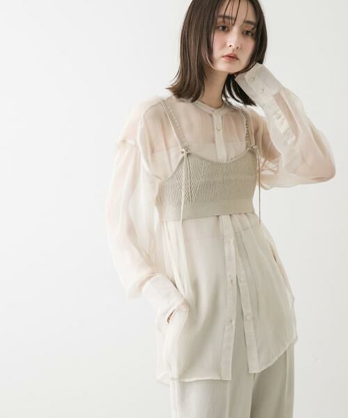 SENSE OF PLACE by URBAN RESEARCH / センスオブプレイス バイ アーバンリサーチ ベスト | ビーズストラップラメビスチェ | 詳細18