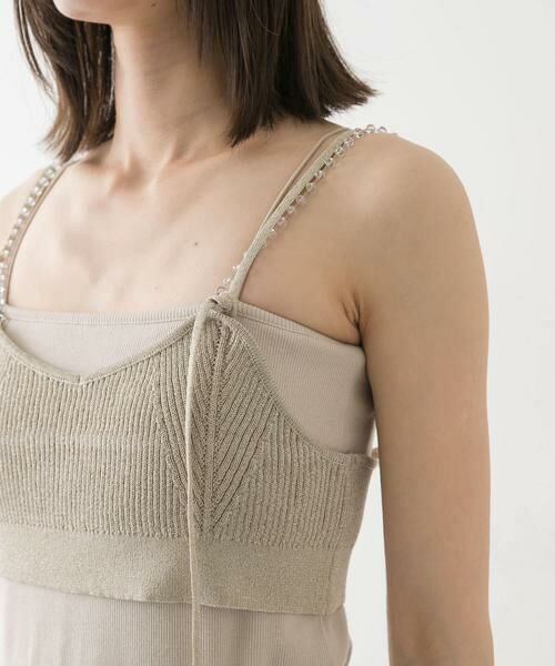 SENSE OF PLACE by URBAN RESEARCH / センスオブプレイス バイ アーバンリサーチ ベスト | ビーズストラップラメビスチェ | 詳細29