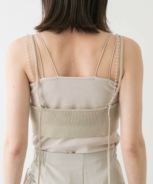 SENSE OF PLACE by URBAN RESEARCH / センスオブプレイス バイ アーバンリサーチ ベスト | ビーズストラップラメビスチェ | 詳細30