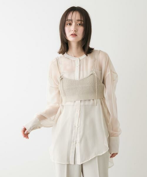 SENSE OF PLACE by URBAN RESEARCH / センスオブプレイス バイ アーバンリサーチ ベスト | ビーズストラップラメビスチェ | 詳細19