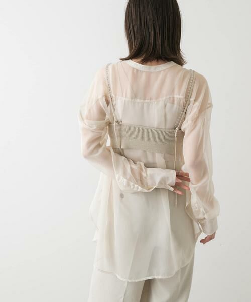 SENSE OF PLACE by URBAN RESEARCH / センスオブプレイス バイ アーバンリサーチ ベスト | ビーズストラップラメビスチェ | 詳細21