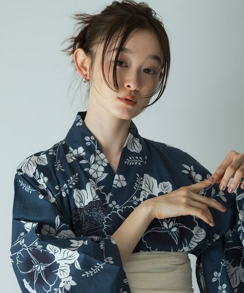 SENSE OF PLACE by URBAN RESEARCH / センスオブプレイス バイ アーバンリサーチ 着物・浴衣・小物類 | 浴衣2点セットA(変織紅梅) | 詳細1