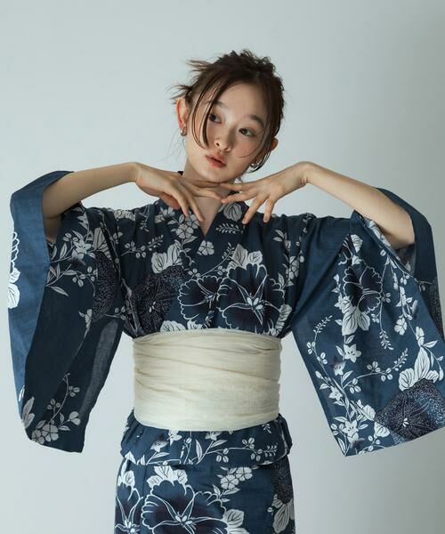 SENSE OF PLACE by URBAN RESEARCH / センスオブプレイス バイ アーバンリサーチ 着物・浴衣・小物類 | 浴衣2点セットA(変織紅梅) | 詳細3