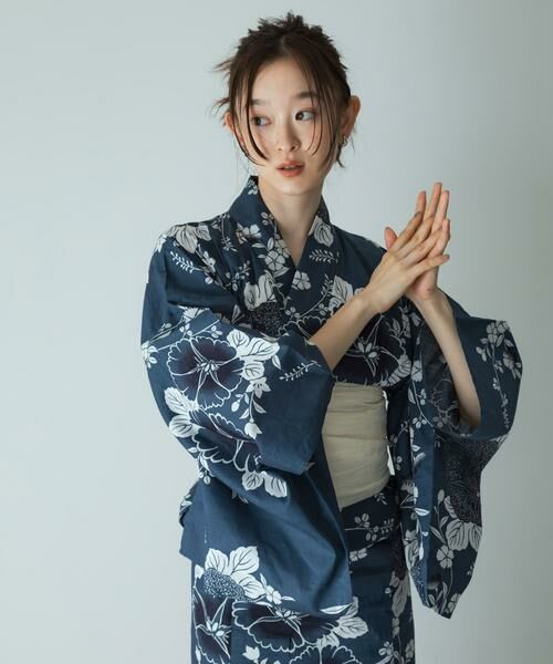 SENSE OF PLACE by URBAN RESEARCH / センスオブプレイス バイ アーバンリサーチ 着物・浴衣・小物類 | 浴衣2点セットA(変織紅梅) | 詳細4