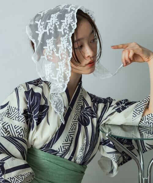 SENSE OF PLACE by URBAN RESEARCH / センスオブプレイス バイ アーバンリサーチ 着物・浴衣・小物類 | 浴衣2点セットA(変織紅梅) | 詳細20