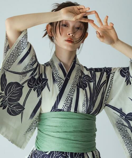 SENSE OF PLACE by URBAN RESEARCH / センスオブプレイス バイ アーバンリサーチ 着物・浴衣・小物類 | 浴衣2点セットA(変織紅梅) | 詳細12