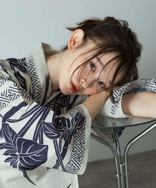 SENSE OF PLACE by URBAN RESEARCH / センスオブプレイス バイ アーバンリサーチ 着物・浴衣・小物類 | 浴衣2点セットA(変織紅梅) | 詳細18