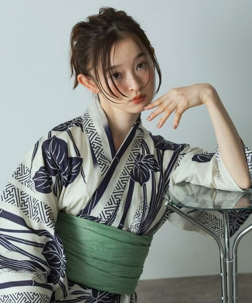 SENSE OF PLACE by URBAN RESEARCH / センスオブプレイス バイ アーバンリサーチ 着物・浴衣・小物類 | 浴衣2点セットA(変織紅梅) | 詳細19