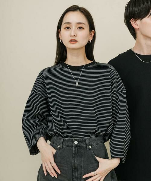 SENSE OF PLACE by URBAN RESEARCH / センスオブプレイス バイ アーバンリサーチ Tシャツ | 『ユニセックス』エクストラルーズアソートTシャツ(ブラック系その他)