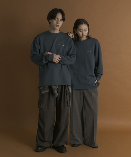 SENSE OF PLACE by URBAN RESEARCH / センスオブプレイス バイ アーバンリサーチ Tシャツ | 『一部WEB限定カラー』シシュウダンボールポンチロングTシャツ | 詳細28