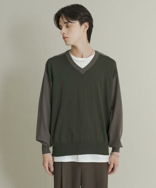 SENSE OF PLACE by URBAN RESEARCH / センスオブプレイス バイ アーバンリサーチ ニット・セーター | ハイショクVネックニット | 詳細10