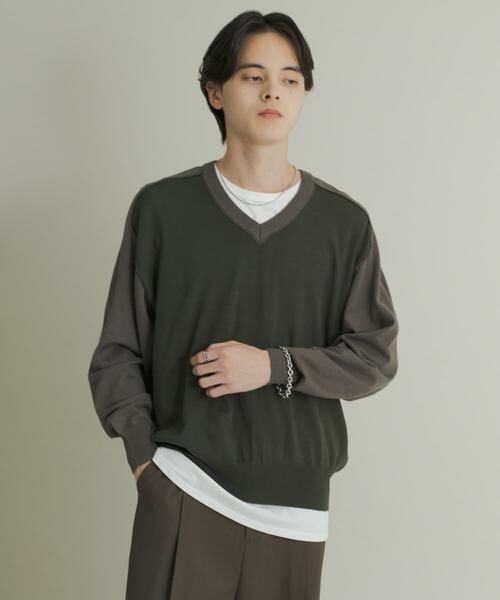 SENSE OF PLACE by URBAN RESEARCH / センスオブプレイス バイ アーバンリサーチ ニット・セーター | ハイショクVネックニット | 詳細4