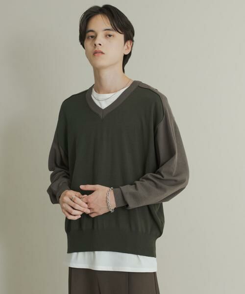 SENSE OF PLACE by URBAN RESEARCH / センスオブプレイス バイ アーバンリサーチ ニット・セーター | ハイショクVネックニット | 詳細6
