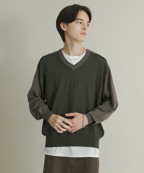 SENSE OF PLACE by URBAN RESEARCH / センスオブプレイス バイ アーバンリサーチ ニット・セーター | ハイショクVネックニット | 詳細7