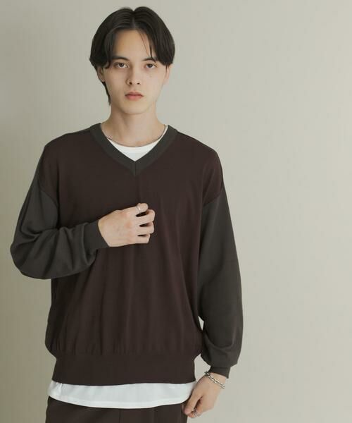 SENSE OF PLACE by URBAN RESEARCH / センスオブプレイス バイ アーバンリサーチ ニット・セーター | ハイショクVネックニット | 詳細19