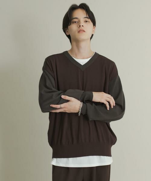 SENSE OF PLACE by URBAN RESEARCH / センスオブプレイス バイ アーバンリサーチ ニット・セーター | ハイショクVネックニット | 詳細20