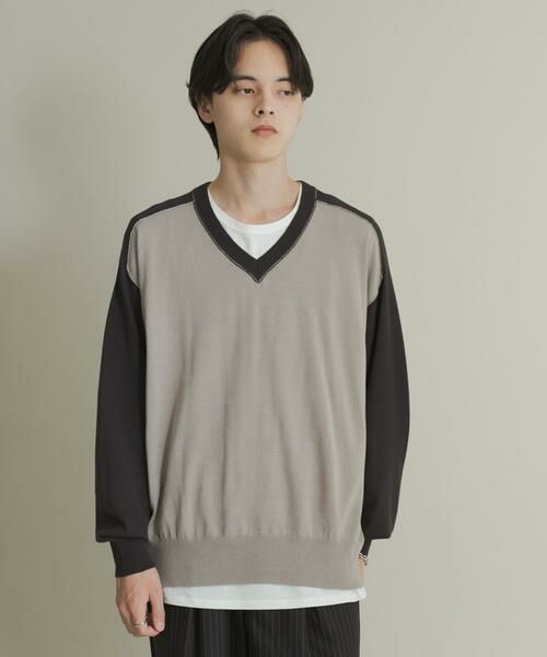 SENSE OF PLACE by URBAN RESEARCH / センスオブプレイス バイ アーバンリサーチ ニット・セーター | ハイショクVネックニット | 詳細25