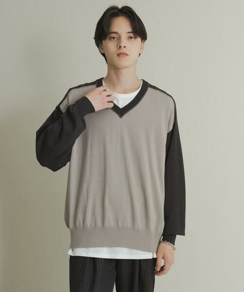 SENSE OF PLACE by URBAN RESEARCH / センスオブプレイス バイ アーバンリサーチ ニット・セーター | ハイショクVネックニット | 詳細26