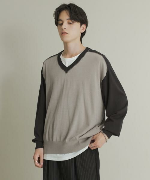 SENSE OF PLACE by URBAN RESEARCH / センスオブプレイス バイ アーバンリサーチ ニット・セーター | ハイショクVネックニット | 詳細27