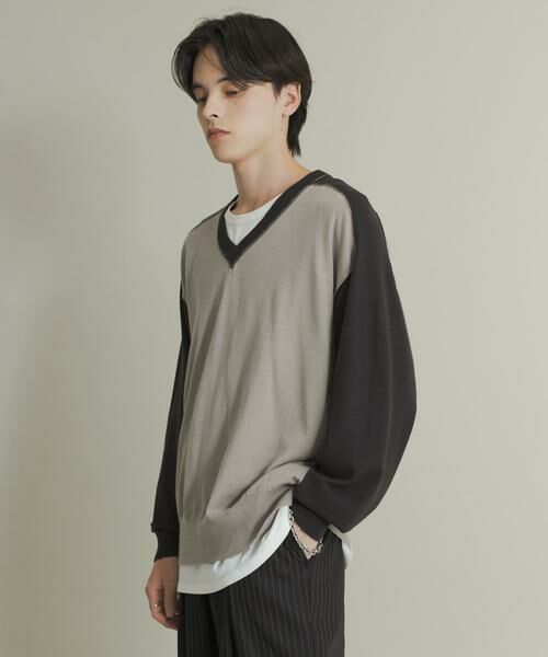 SENSE OF PLACE by URBAN RESEARCH / センスオブプレイス バイ アーバンリサーチ ニット・セーター | ハイショクVネックニット | 詳細28