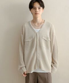 SENSE OF PLACE by URBAN RESEARCH / センスオブプレイス バイ アーバンリサーチ カーディガン・ボレロ | WポケットVネックニットカーディガン