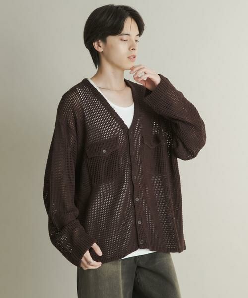 SENSE OF PLACE by URBAN RESEARCH / センスオブプレイス バイ アーバンリサーチ カーディガン・ボレロ | WポケットVネックニットカーディガン | 詳細12