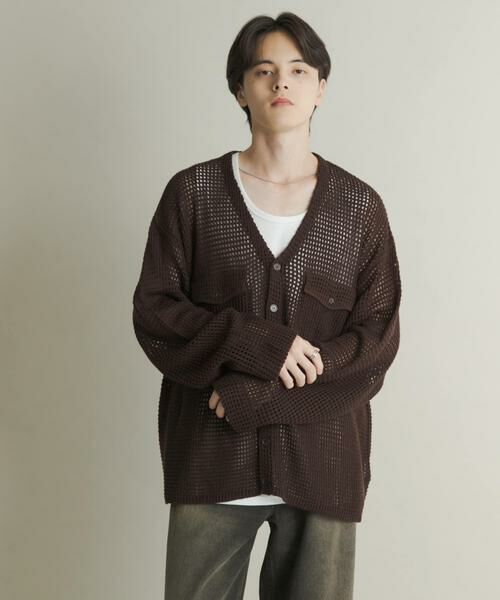 SENSE OF PLACE by URBAN RESEARCH / センスオブプレイス バイ アーバンリサーチ カーディガン・ボレロ | WポケットVネックニットカーディガン | 詳細8