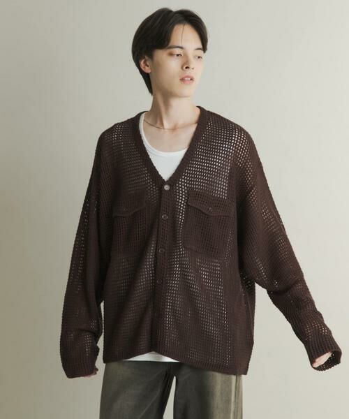 SENSE OF PLACE by URBAN RESEARCH / センスオブプレイス バイ アーバンリサーチ カーディガン・ボレロ | WポケットVネックニットカーディガン | 詳細9