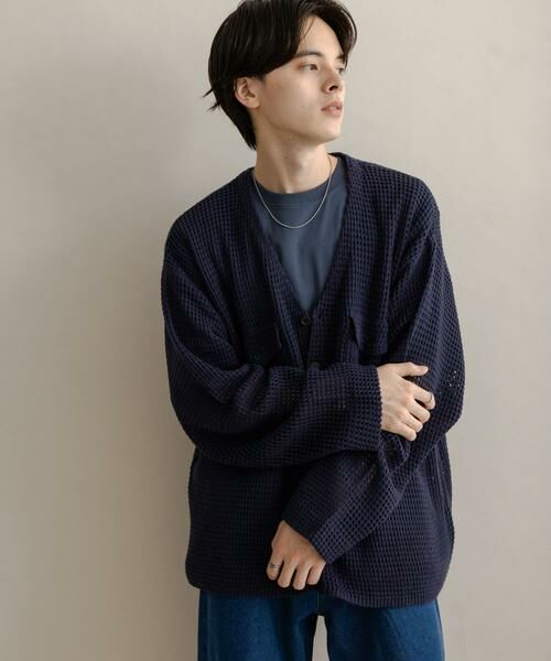 SENSE OF PLACE by URBAN RESEARCH / センスオブプレイス バイ アーバンリサーチ カーディガン・ボレロ | WポケットVネックニットカーディガン | 詳細24
