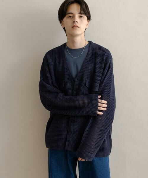 SENSE OF PLACE by URBAN RESEARCH / センスオブプレイス バイ アーバンリサーチ カーディガン・ボレロ | WポケットVネックニットカーディガン | 詳細26