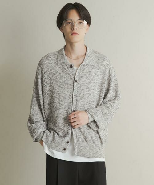 SENSE OF PLACE by URBAN RESEARCH / センスオブプレイス バイ アーバンリサーチ カーディガン・ボレロ | ミックスニットカーディガン | 詳細2