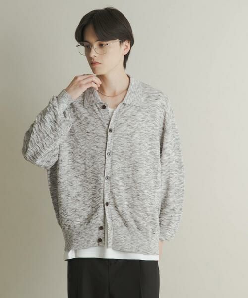 SENSE OF PLACE by URBAN RESEARCH / センスオブプレイス バイ アーバンリサーチ カーディガン・ボレロ | ミックスニットカーディガン | 詳細3