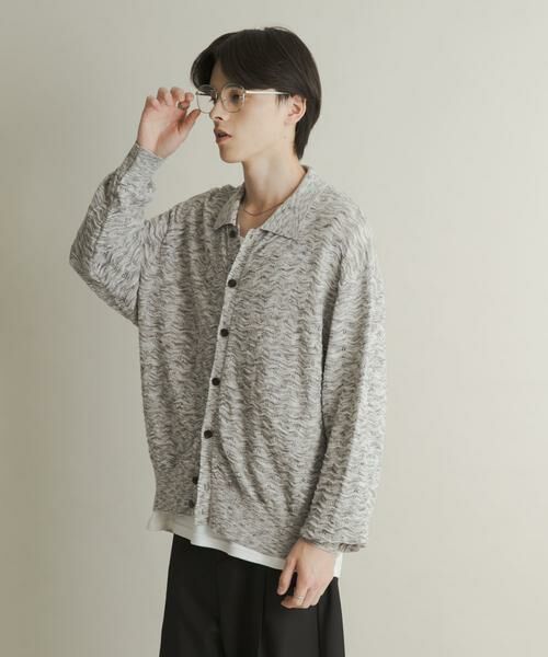 SENSE OF PLACE by URBAN RESEARCH / センスオブプレイス バイ アーバンリサーチ カーディガン・ボレロ | ミックスニットカーディガン | 詳細4
