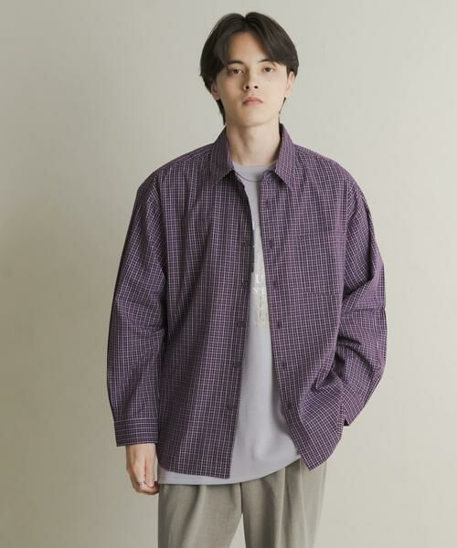 SENSE OF PLACE by URBAN RESEARCH / センスオブプレイス バイ アーバンリサーチ シャツ・ブラウス | マイクログラフチェックロングスリーブシャツ | 詳細1