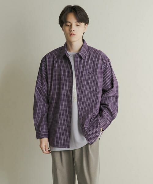 SENSE OF PLACE by URBAN RESEARCH / センスオブプレイス バイ アーバンリサーチ シャツ・ブラウス | マイクログラフチェックロングスリーブシャツ | 詳細2