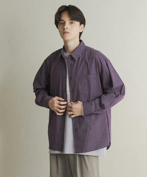 SENSE OF PLACE by URBAN RESEARCH / センスオブプレイス バイ アーバンリサーチ シャツ・ブラウス | マイクログラフチェックロングスリーブシャツ | 詳細3