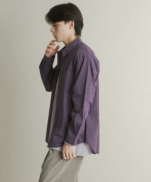 SENSE OF PLACE by URBAN RESEARCH / センスオブプレイス バイ アーバンリサーチ シャツ・ブラウス | マイクログラフチェックロングスリーブシャツ | 詳細4