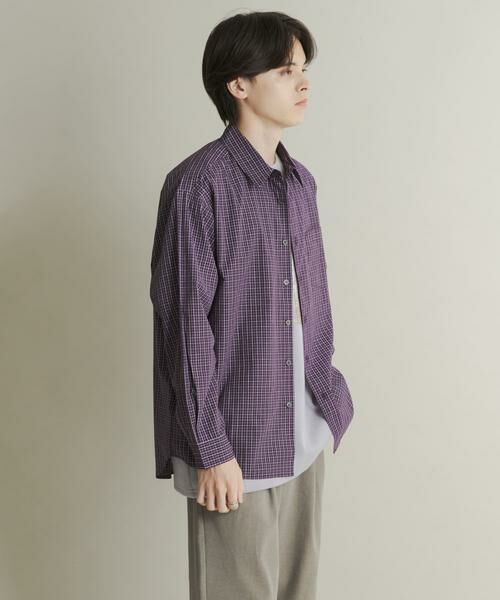 SENSE OF PLACE by URBAN RESEARCH / センスオブプレイス バイ アーバンリサーチ シャツ・ブラウス | マイクログラフチェックロングスリーブシャツ | 詳細5