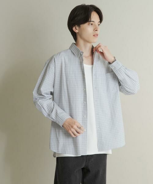SENSE OF PLACE by URBAN RESEARCH / センスオブプレイス バイ アーバンリサーチ シャツ・ブラウス | マイクログラフチェックロングスリーブシャツ | 詳細18
