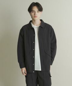 blur ブラック ナイロンジャケット ナイロンファブリックジャケット / Col：BLU ネイビー BOB JAPAN
