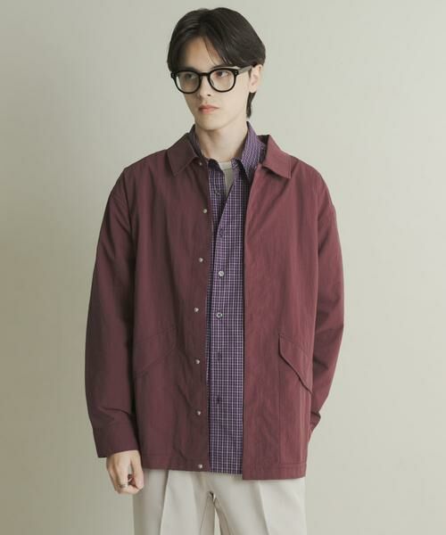 SENSE OF PLACE by URBAN RESEARCH / センスオブプレイス バイ アーバンリサーチ ナイロンジャケット | ユーティリティーロングスリーブシャツジャケット | 詳細1